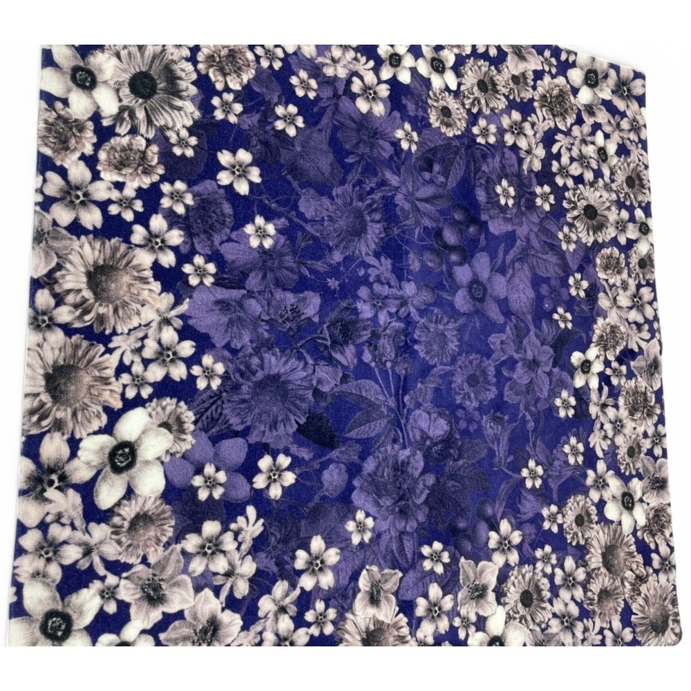 Christian Fischbacher Home Couture Pillow Cover Purple Floral Cotton New - Picture 3 of 11